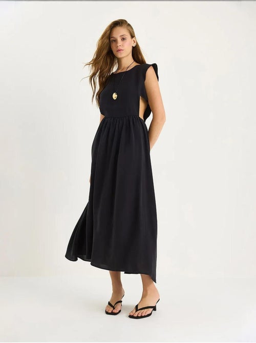 Midi-jurk met cut-outdetails lucci - Kiabi Midi-jurk met cut-outdetails lucci - Kiabi