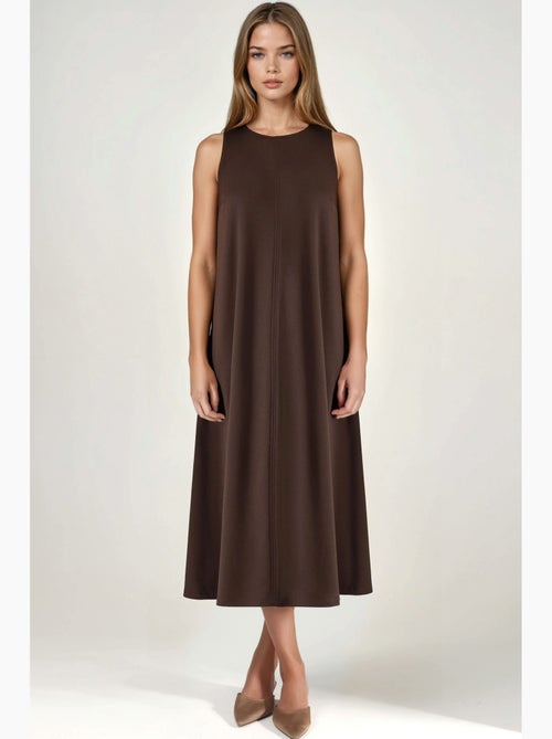 Midi-jurk met modal touch in relaxed fit met zakken hiccup - Kiabi Midi-jurk met modal touch in relaxed fit met zakken hiccup - Kiabi