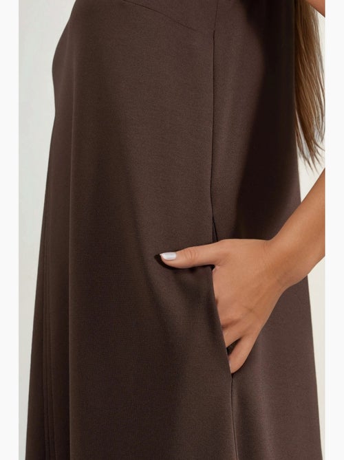 Midi-jurk met modal touch in relaxed fit met zakken hiccup - Kiabi Midi-jurk met modal touch in relaxed fit met zakken hiccup - Kiabi