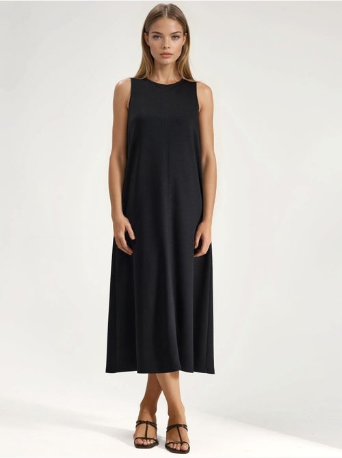 Midi-jurk met modal touch in relaxed fit met zakken hiccup - Kiabi Midi-jurk met modal touch in relaxed fit met zakken hiccup - Kiabi