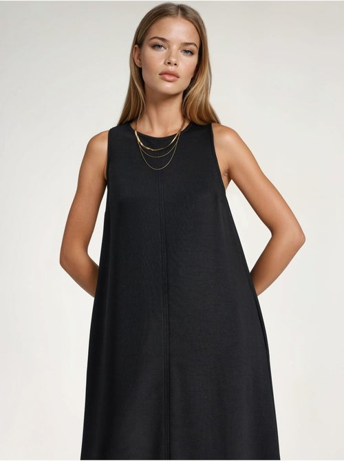 Midi-jurk met modal touch in relaxed fit met zakken hiccup - Kiabi Midi-jurk met modal touch in relaxed fit met zakken hiccup - Kiabi