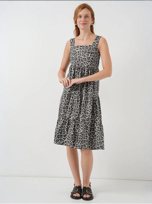 Midi-jurk met print en vierkante hals bdart - Kiabi Midi-jurk met print en vierkante hals bdart - Kiabi