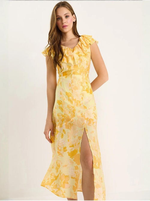 Midi-jurk met ruchedetail lucci - Kiabi Midi-jurk met ruchedetail lucci - Kiabi