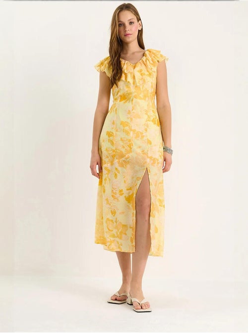 Midi-jurk met ruchedetail lucci - Kiabi Midi-jurk met ruchedetail lucci - Kiabi