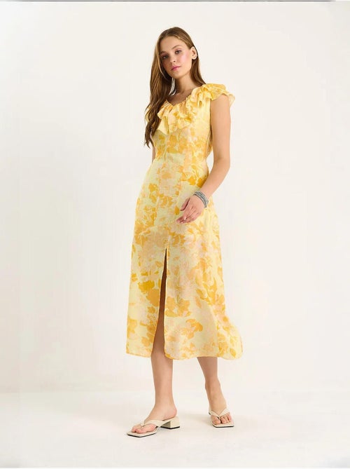 Midi-jurk met ruchedetail lucci - Kiabi Midi-jurk met ruchedetail lucci - Kiabi