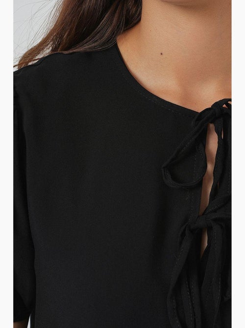 Midi-jurk met striksluiting bdart - Kiabi Midi-jurk met striksluiting bdart - Kiabi