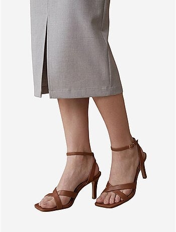 Midi kokerrok met hoge taille en split my fashion