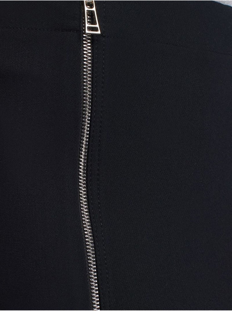 Midi kokerrok met hoge taille Zwart - Kiabi