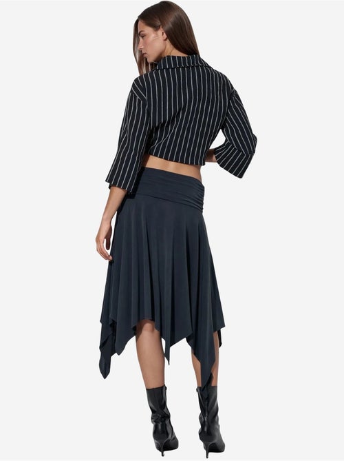 Midi-rok in a-lijn met hoge taille busem - Kiabi Midi-rok in a-lijn met hoge taille busem - Kiabi