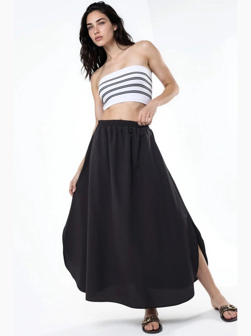 Midi rok met a-lijn en hoge taille busem - Kiabi Midi rok met a-lijn en hoge taille busem - Kiabi
