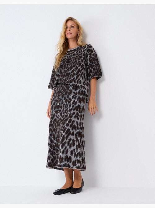 Midi-rok met dierenprint, mo fashion - Kiabi Midi-rok met dierenprint, mo fashion - Kiabi