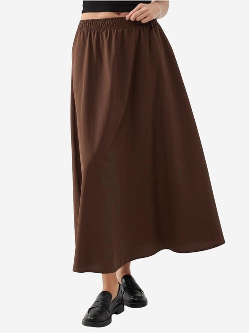 Midi-rok met elastische taille en zakken busem - Kiabi Midi-rok met elastische taille en zakken busem - Kiabi