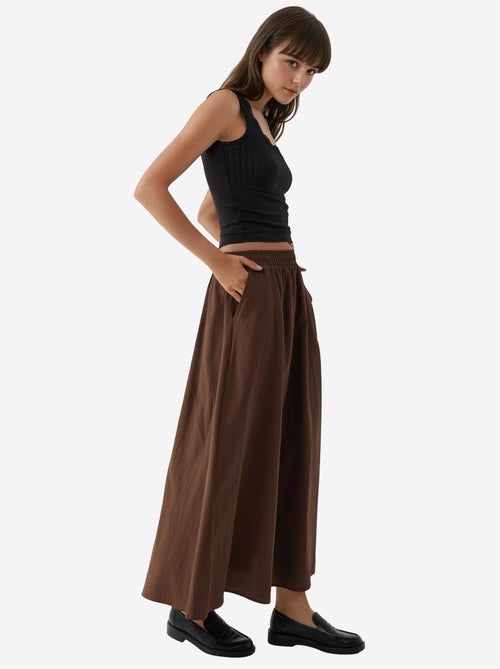 Midi-rok met elastische taille en zakken busem - Kiabi Midi-rok met elastische taille en zakken busem - Kiabi
