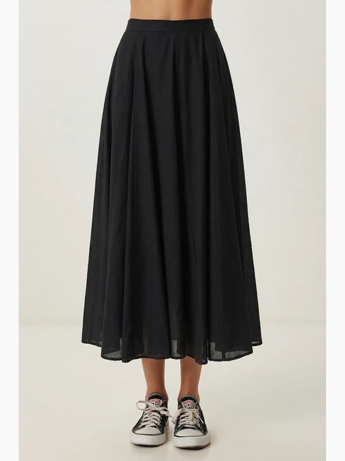 Midi-rok met hoge taille en a-lijn model istanbul - Kiabi Midi-rok met hoge taille en a-lijn model istanbul - Kiabi
