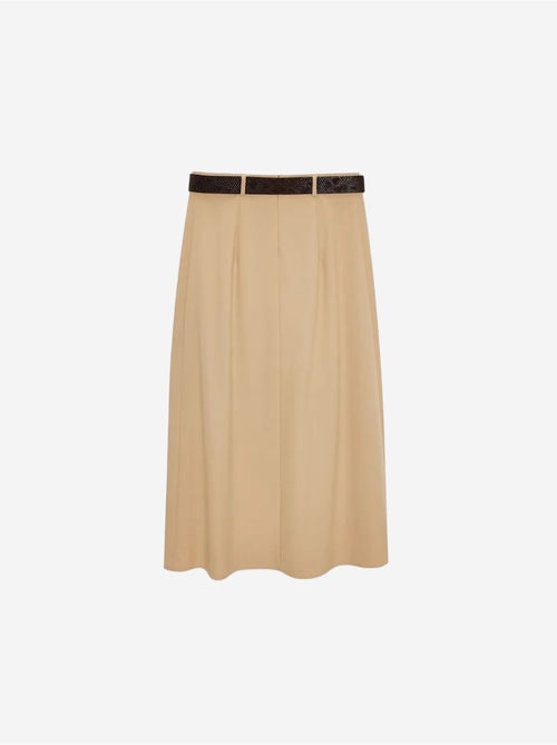 Midi rok met hoge taille en ceintuur dilvin - Kiabi Midi rok met hoge taille en ceintuur dilvin - Kiabi