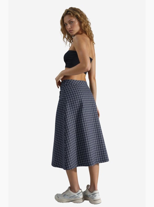 Midi-rok met hoge taille en ruitpatroon hiccup - Kiabi Midi-rok met hoge taille en ruitpatroon hiccup - Kiabi