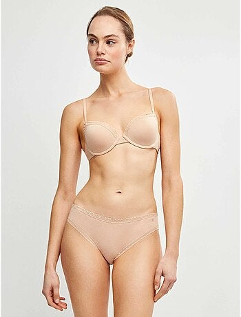 Midi-slip met plumetti band