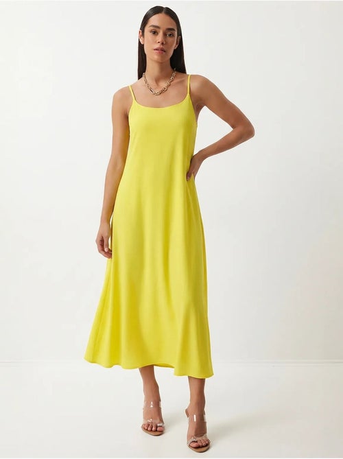 Midi slipdress van katoenen popeline istanbul - Kiabi Midi slipdress van katoenen popeline istanbul - Kiabi