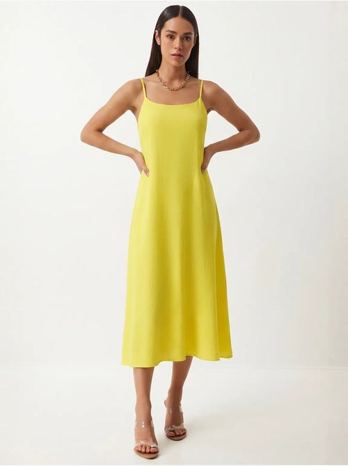 Midi slipdress van katoenen popeline istanbul - Kiabi Midi slipdress van katoenen popeline istanbul - Kiabi