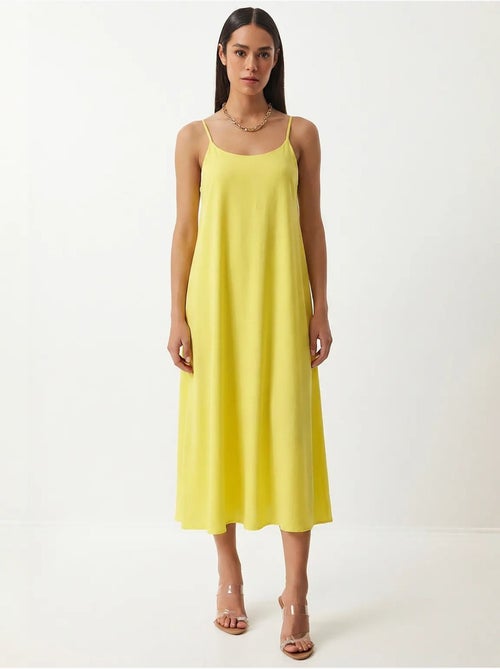 Midi slipdress van katoenen popeline istanbul - Kiabi Midi slipdress van katoenen popeline istanbul - Kiabi