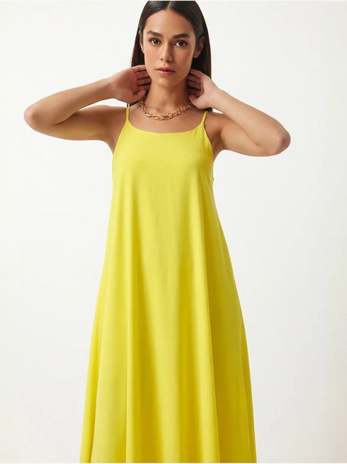 Midi slipdress van katoenen popeline istanbul - Kiabi Midi slipdress van katoenen popeline istanbul - Kiabi