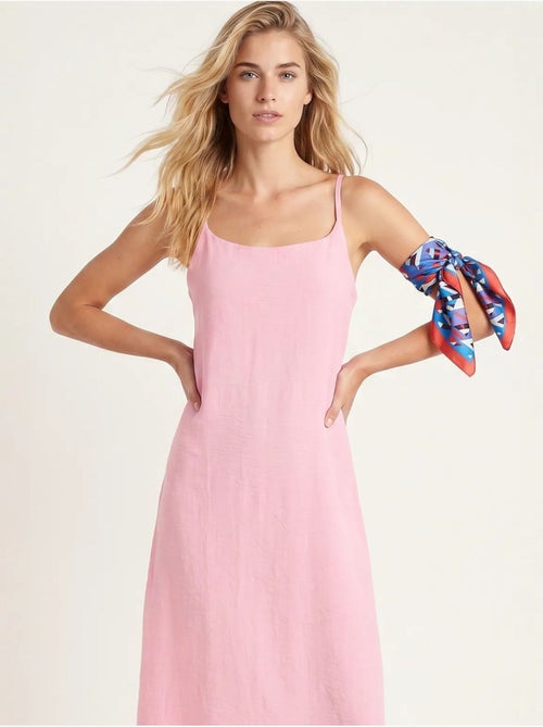 Midi slipdress van katoenen popeline istanbul - Kiabi Midi slipdress van katoenen popeline istanbul - Kiabi