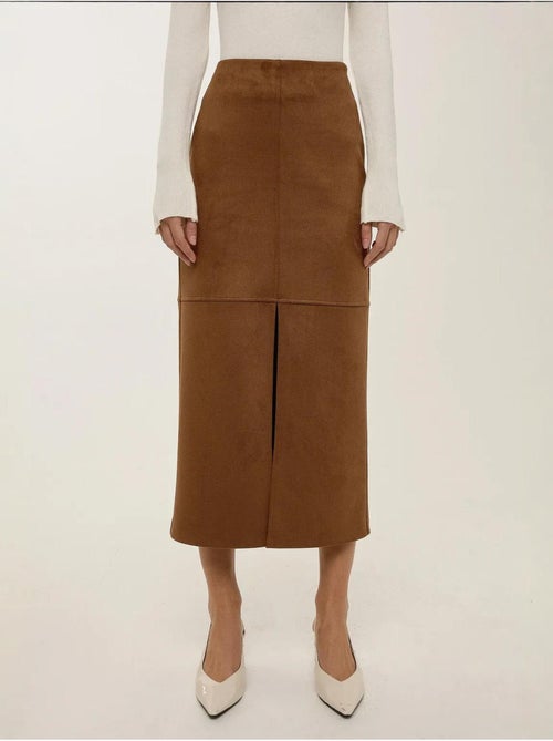 Midi suède rok met split - Kiabi Midi suède rok met split - Kiabi