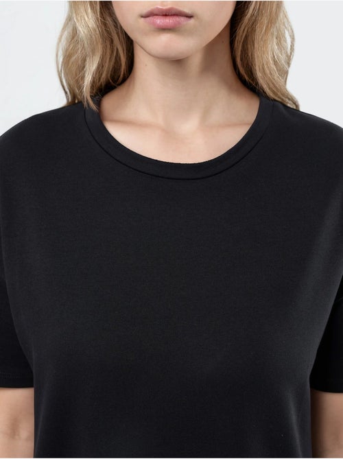 Midi t-shirt-jurk met ronde hals busem - Kiabi Midi t-shirt-jurk met ronde hals busem - Kiabi