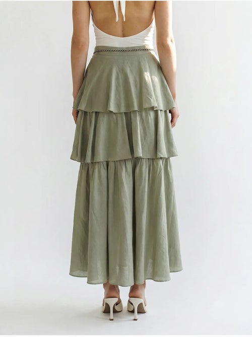 Midirok van katoenpopeline met hoge taille lucci - Kiabi Midirok van katoenpopeline met hoge taille lucci - Kiabi