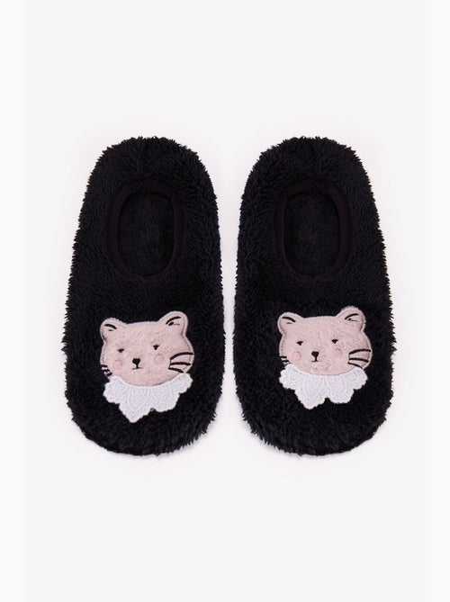 Midnight mood pantoffelsokken met kattenprint penti - Kiabi Midnight mood pantoffelsokken met kattenprint penti - Kiabi