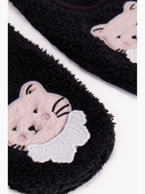 Midnight mood pantoffelsokken met kattenprint penti - Kiabi Midnight mood pantoffelsokken met kattenprint penti - Kiabi