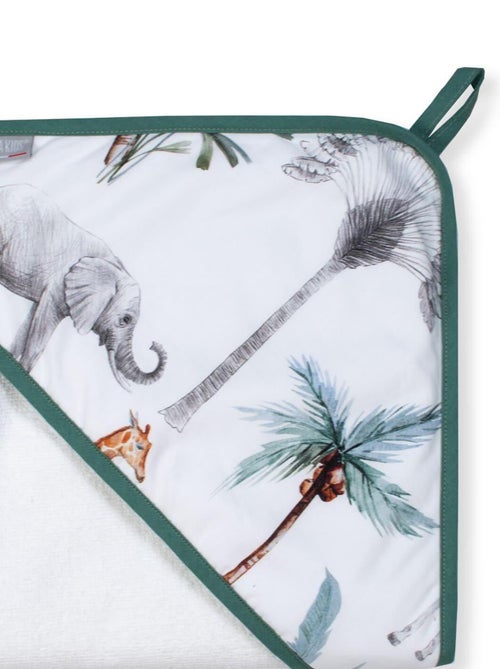 Mijn eerste badcape van katoen en bamboe, safari | sevira kids - Kiabi Mijn eerste badcape van katoen en bamboe, safari | sevira kids - Kiabi