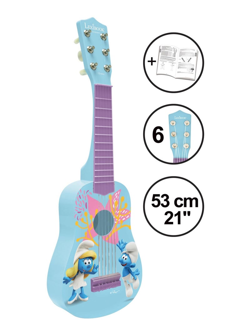 Mijn eerste gitaar smurfs – 21"/53 cm Blauw - Kiabi
