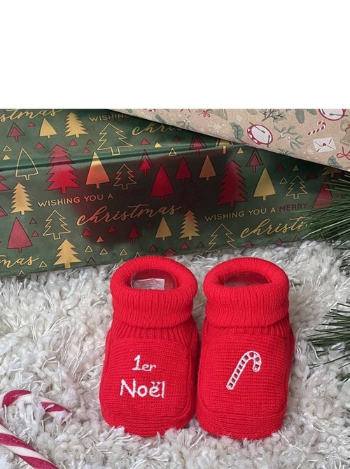 "Mijn eerste kerst"-slofjes - Kiabi