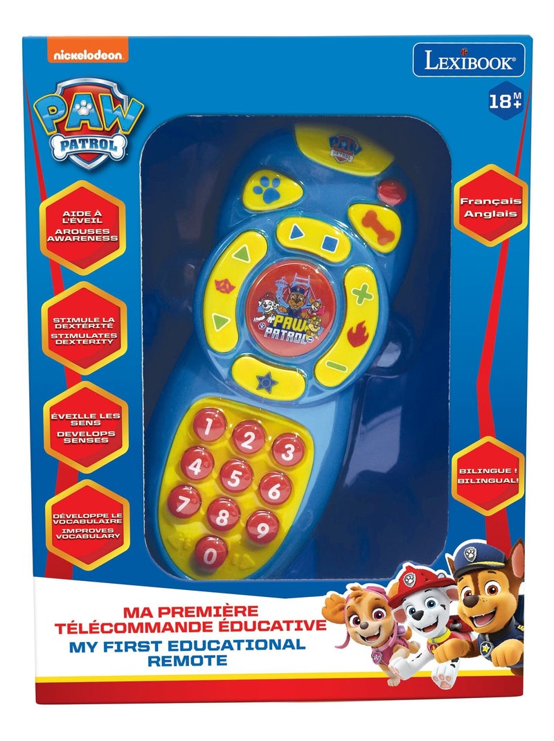 Mijn eerste paw patrol tweetalige educatieve pratende afstandsbediening fr/en Blauw - Kiabi