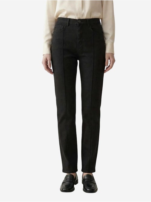 Mijn mode high waist straight leg denim broek met zakken my fashion - Kiabi