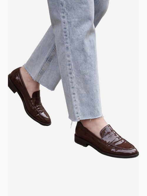 Mijn mode hoge taille, enkellange, rechte pijpen, spijkerbroek met zakken my fashion - Kiabi