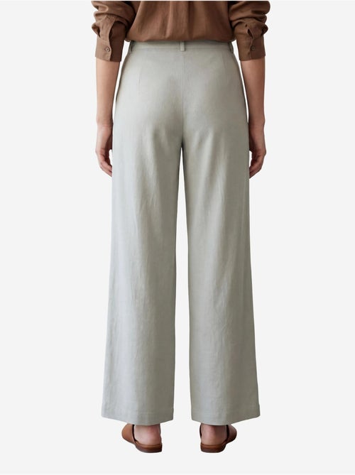 Mijn mode hoge taille geplooide wijde pijpen broek my fashion - Kiabi Mijn mode hoge taille geplooide wijde pijpen broek my fashion - Kiabi