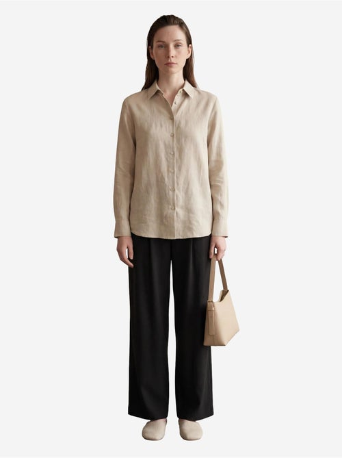 Mijn mode hoge taille geplooide wijde pijpen broek my fashion - Kiabi Mijn mode hoge taille geplooide wijde pijpen broek my fashion - Kiabi