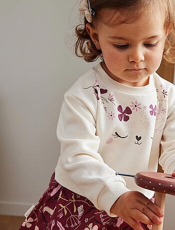 Mila fleece jurk voor kinderen