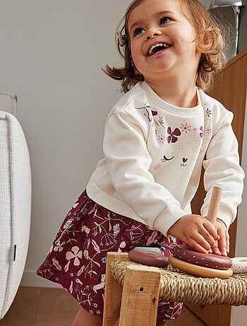 Mila fleece jurk voor kinderen