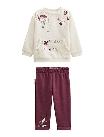 Mila kinder fleece sweater en broek set