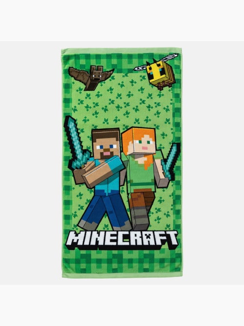 Minecraft - serviette de plage motif et personnages - Kiabi Minecraft - serviette de plage motif et personnages - Kiabi