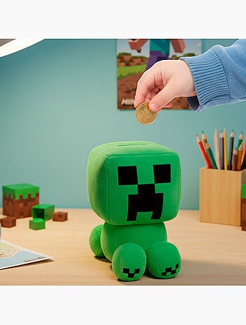 Minecraft pluche spaarpot voor kinderen, 20 cm