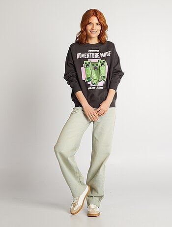 'Minecraft'-sweater van joggingstof
