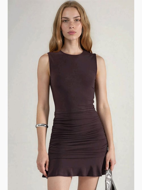 Mini bodyconjurk met ruches hiccup - Kiabi Mini bodyconjurk met ruches hiccup - Kiabi