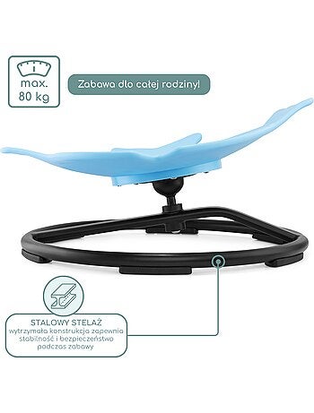 Mini carrousel enfant siege sensoriel rotatif poisson mamabrum 80kg