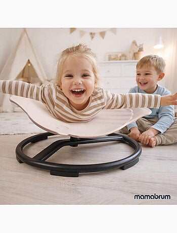 Mini carrousel enfant siege sensoriel rotatif poisson mamabrum, charge 80kg
