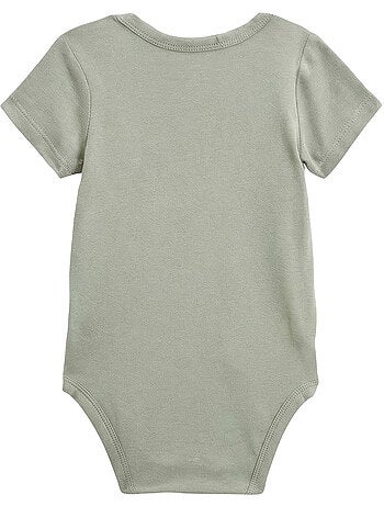 Mini dream 3-pack babyrompertjes met korte mouwen en overslagopening