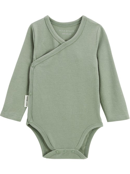 Mini Dream 5-pack babyrompertjes met lange mouwen en overslagopening - Kiabi